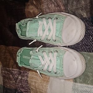 Converse All Star Eyelet Mint Green Sneakers Womens Size US 8